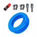Kit 20 Metros Mangueira Refor&ccedil;ada Lava Jato Acess&oacute;rios 1000 Psi Azul 1/2