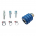 Kit Conex&otilde;es Compressor Pneum&aacute;tico 1/4 Engate Espig&atilde;o Pino