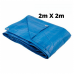 Lona 2x2 Azul Impermeável Carreteiro Piscina 200 Micras Grossa Reforçada