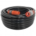 Kit Mangueira Siliconada Preto 25m Engate Rapido e Esguicho Rosqueavel Tramontina