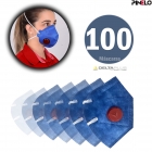 Kit 100 Respirador Valvulado Delta Plus Prote&ccedil;&atilde;o PFF1 CA 38501