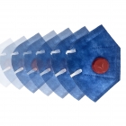 Kit 100 Respirador Valvulado Delta Plus Prote&ccedil;&atilde;o PFF1 CA 38501